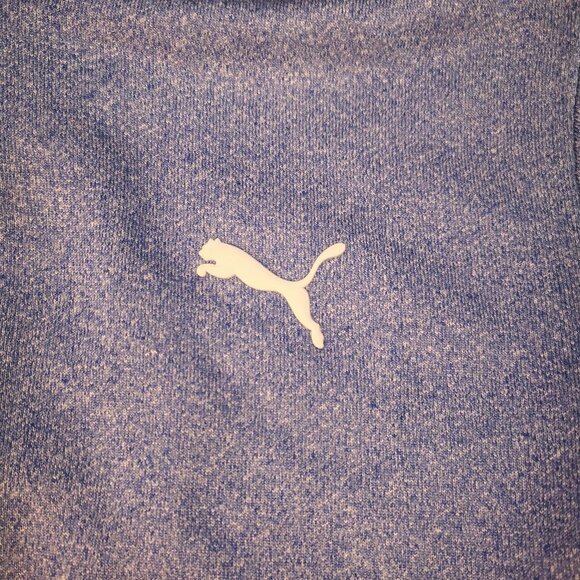 Puma Youth's Size Large (14-16) Royal Blue Terry Lined Straight Fit Hoodie - Picture 4 of 12